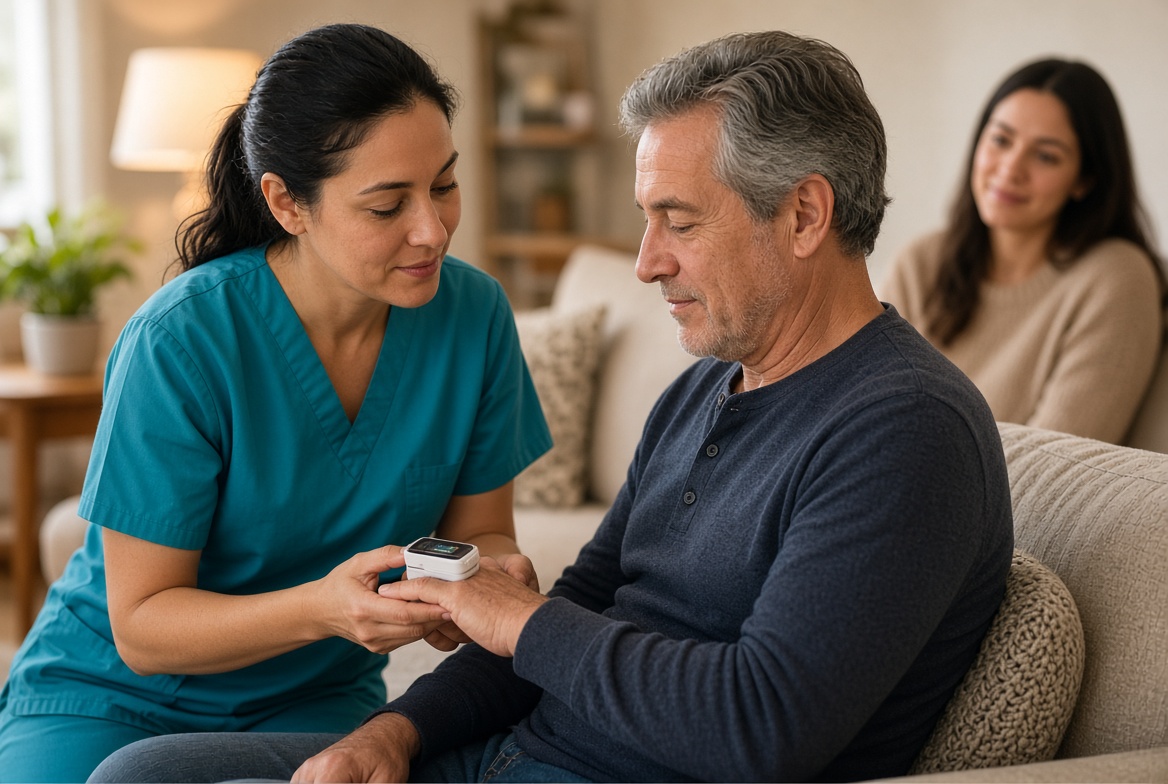 In-home respiratory support for an adult